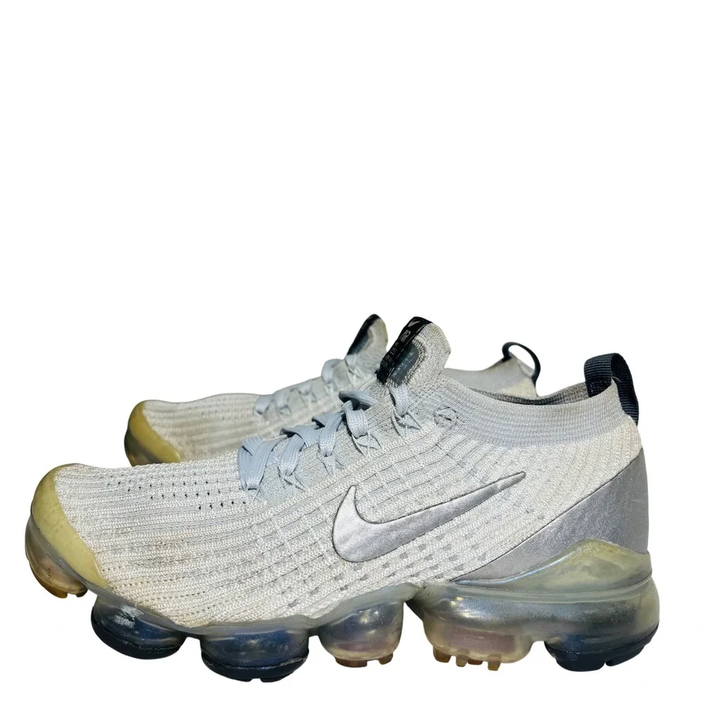 Nike Air VaporMax Flyknit 3 Pure Platinum 2019 AJ6910-100 Women's Sz‎ 7